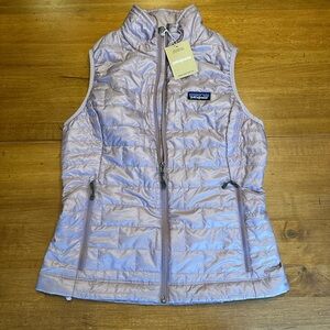NWT Patagonia Nano Puff Vest in Stormy Mauve (size small)